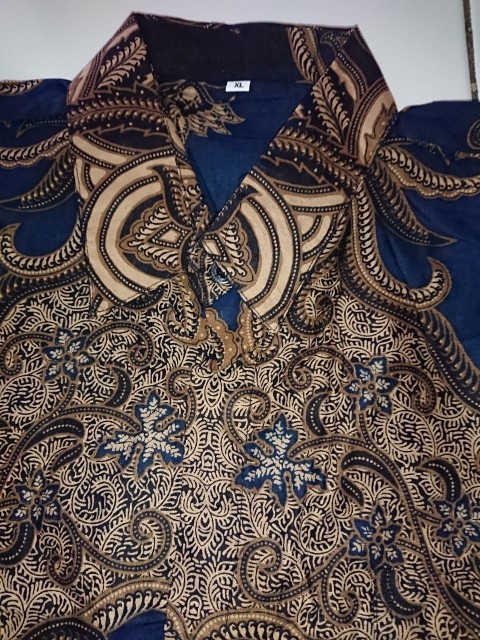 Kemeja Batik Slimfit Lengan Panjang Modern Baju Batik Distro Pria Batik Diamond