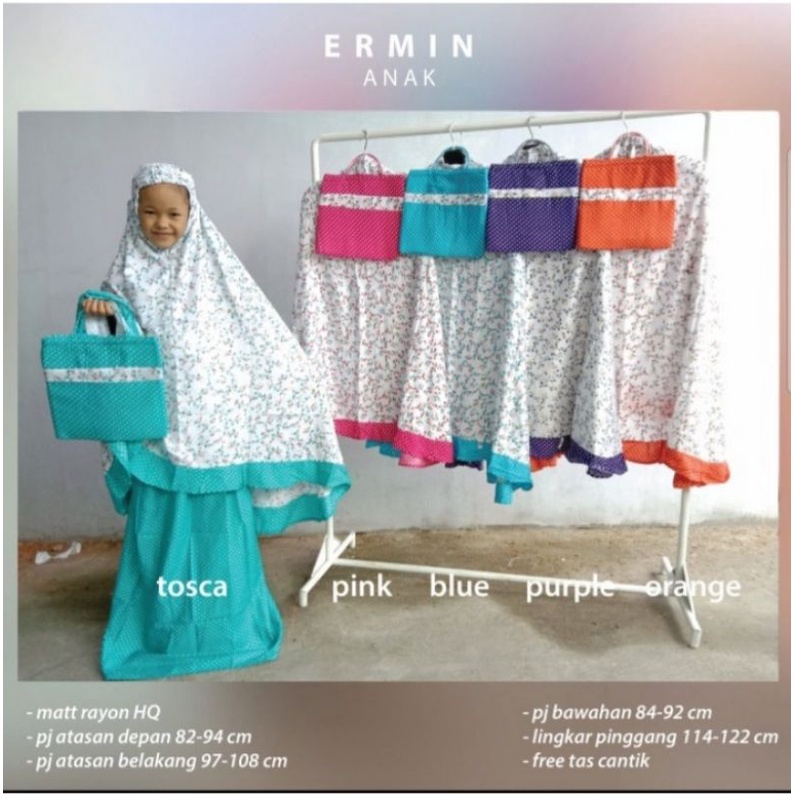 Mukena Anak TK SD Rayon Terbaru Terlaris