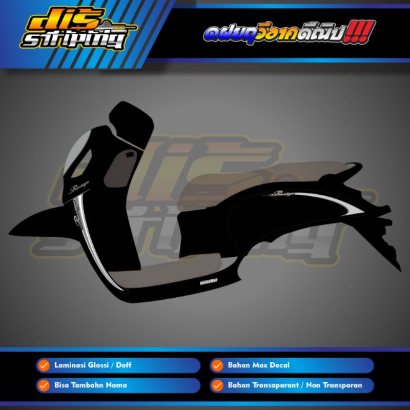 STRIPING SCOOPY 2021 TRANSPARAN CUSTOM PRISTAGE