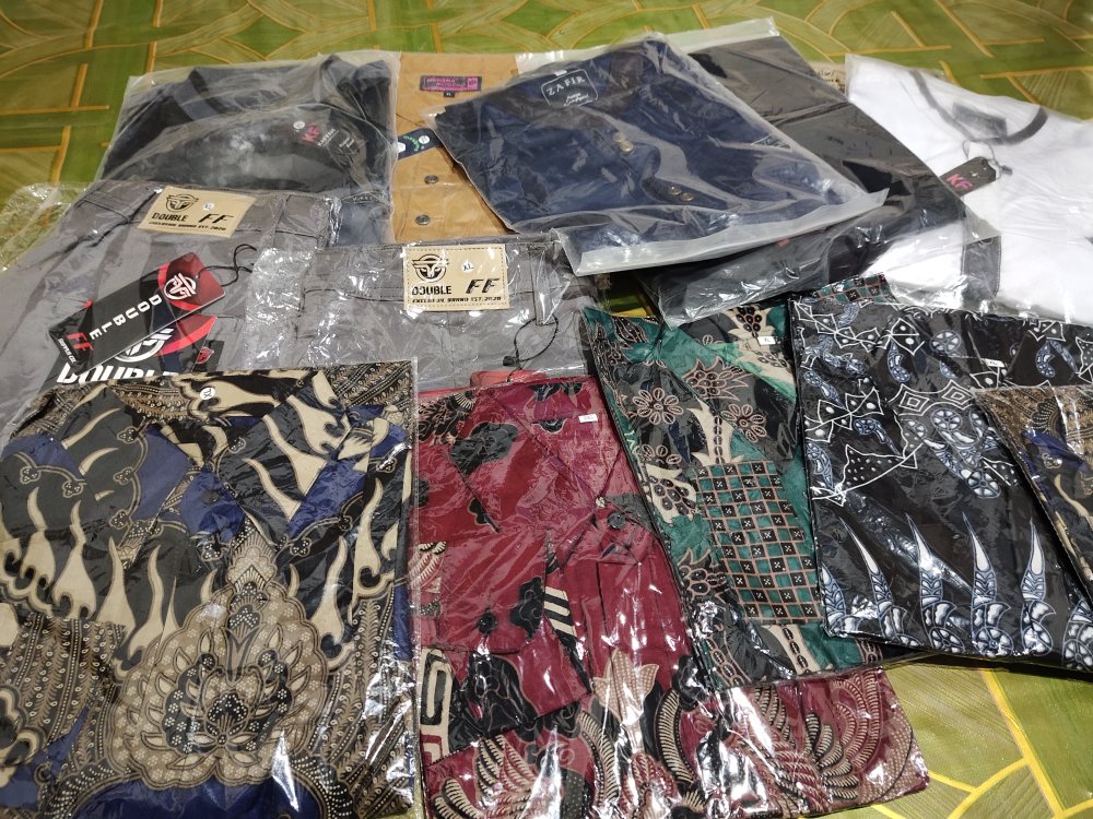 Abadi Batik Couple Batik Keluarga Original Seno Biru  005