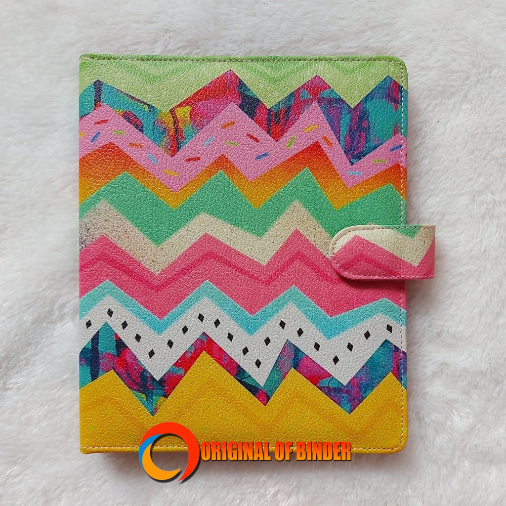 

BINDER PRINTING PREMIUM MOTIP ZIGZAG COLOUR A5 DAN B5