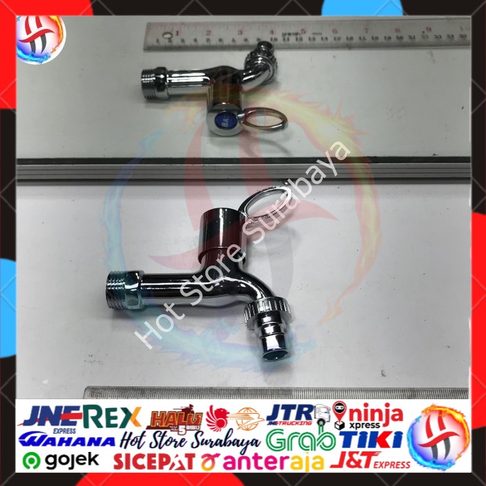 Kran Air Keran Taman 1/2 Inch CAB Engkol Daun Kuningan