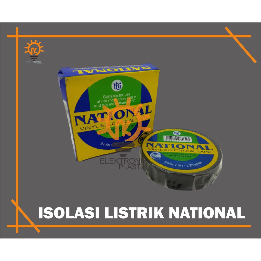 ISOLASI Listrik NATIONAL Solasi Kabel Nasional PVC Grosir TERMURAH