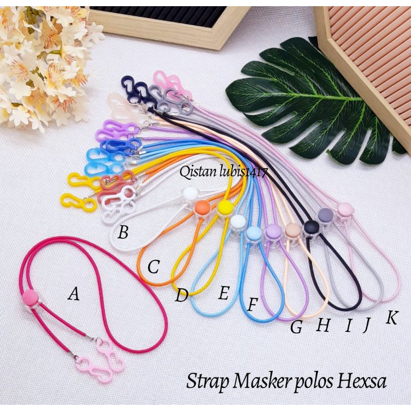 Strap Masker polos Hexsa