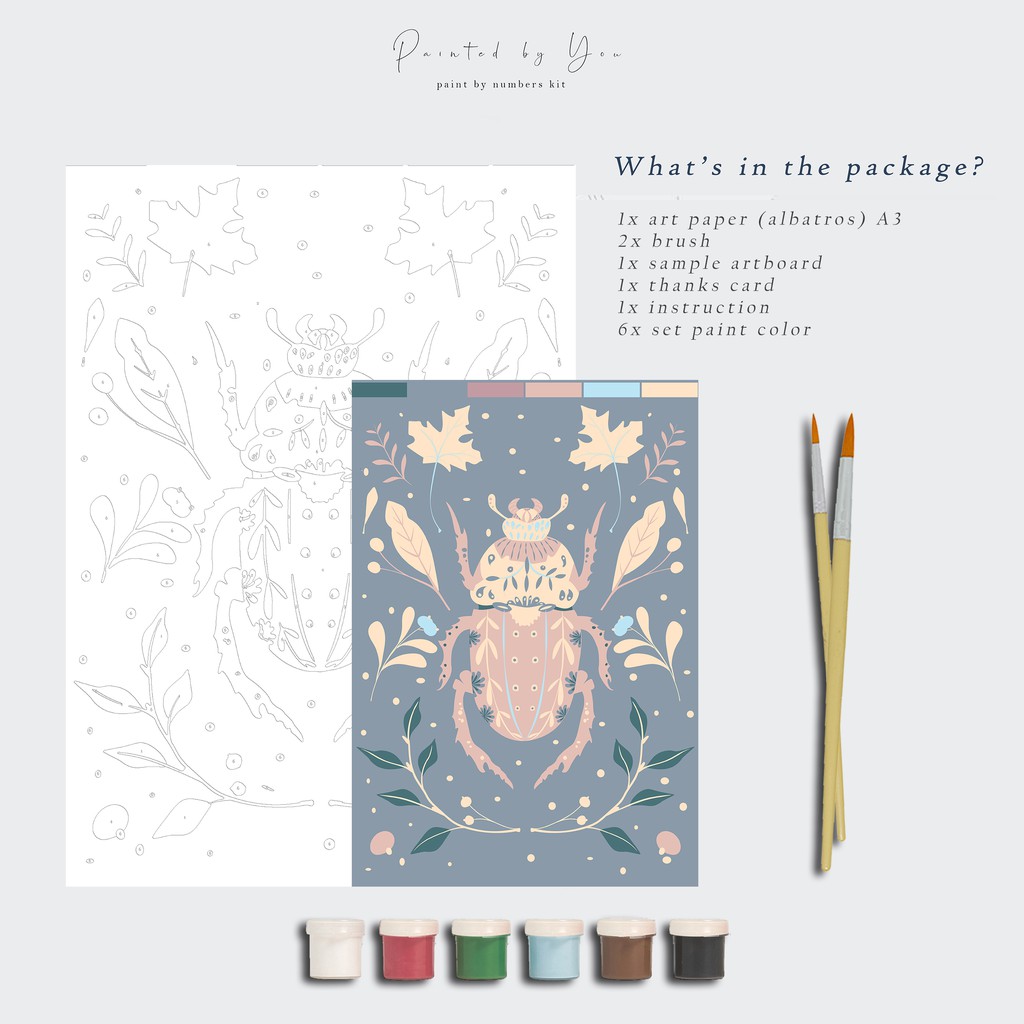 

Paint By Number Kit A3, insect series B