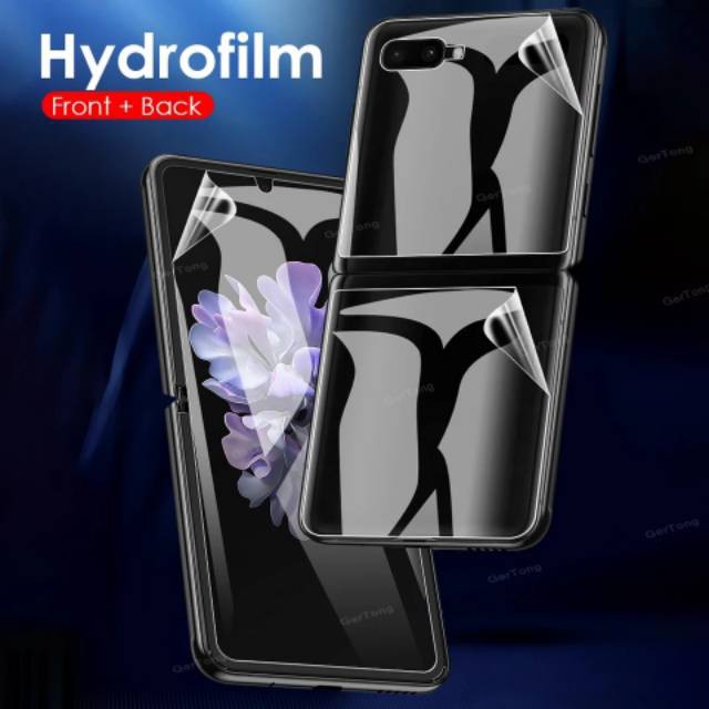 Pelindung Layar Samsung Galaxy Z Flip 1 (generasi pertama) Paket 3 in 1 berbahan hydrogel