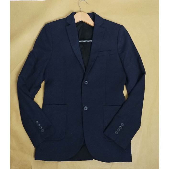 topman blazer navy jas pria preloved