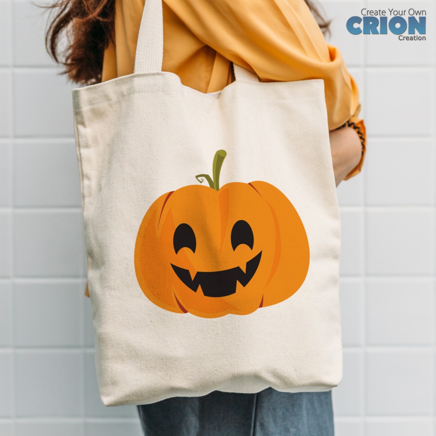 Totebag Halloween series blacu Bisa Custom Printing Nama / logo / kata