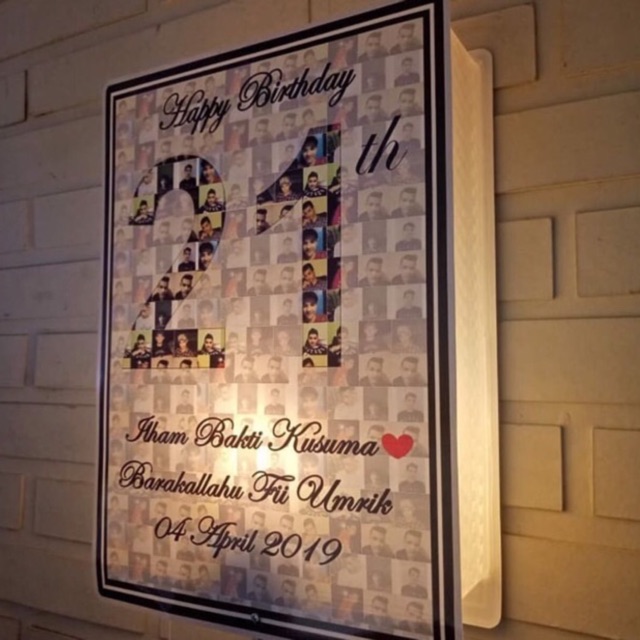 

Lampu box D3 Dimensi kado unik anniversary ulang tahun wedding kado pacar kado keren