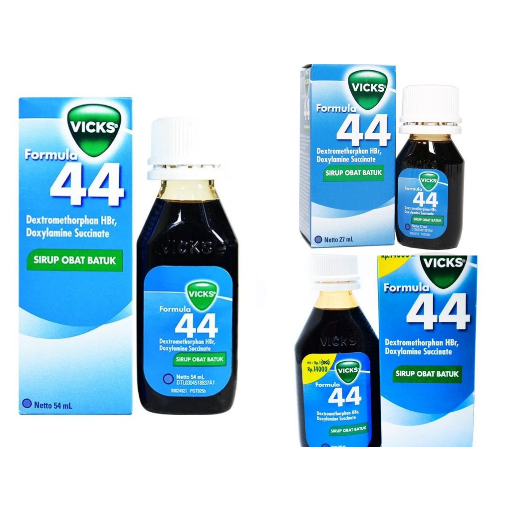 Vicks Formula 44 Sirup Obat Batuk Kering untuk Dewasa