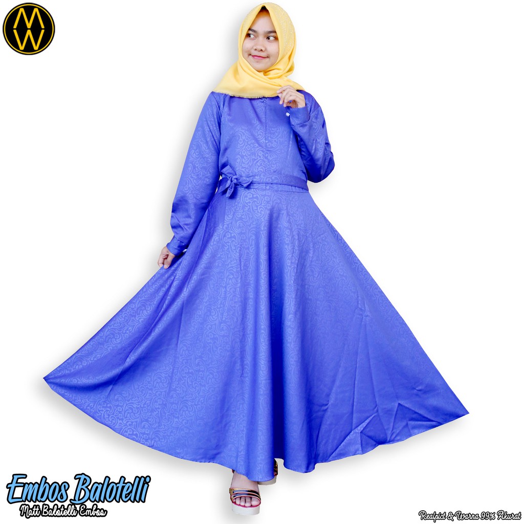 Gamis Balotelli Embos / Gamis Balotelli polos / Embos balotelli / gamis pesta