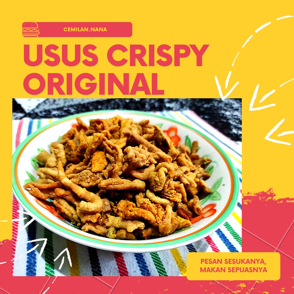 

Cemilan.Nana USUS AYAM Crispy original / Usus krispi Original nikmat dan renyah