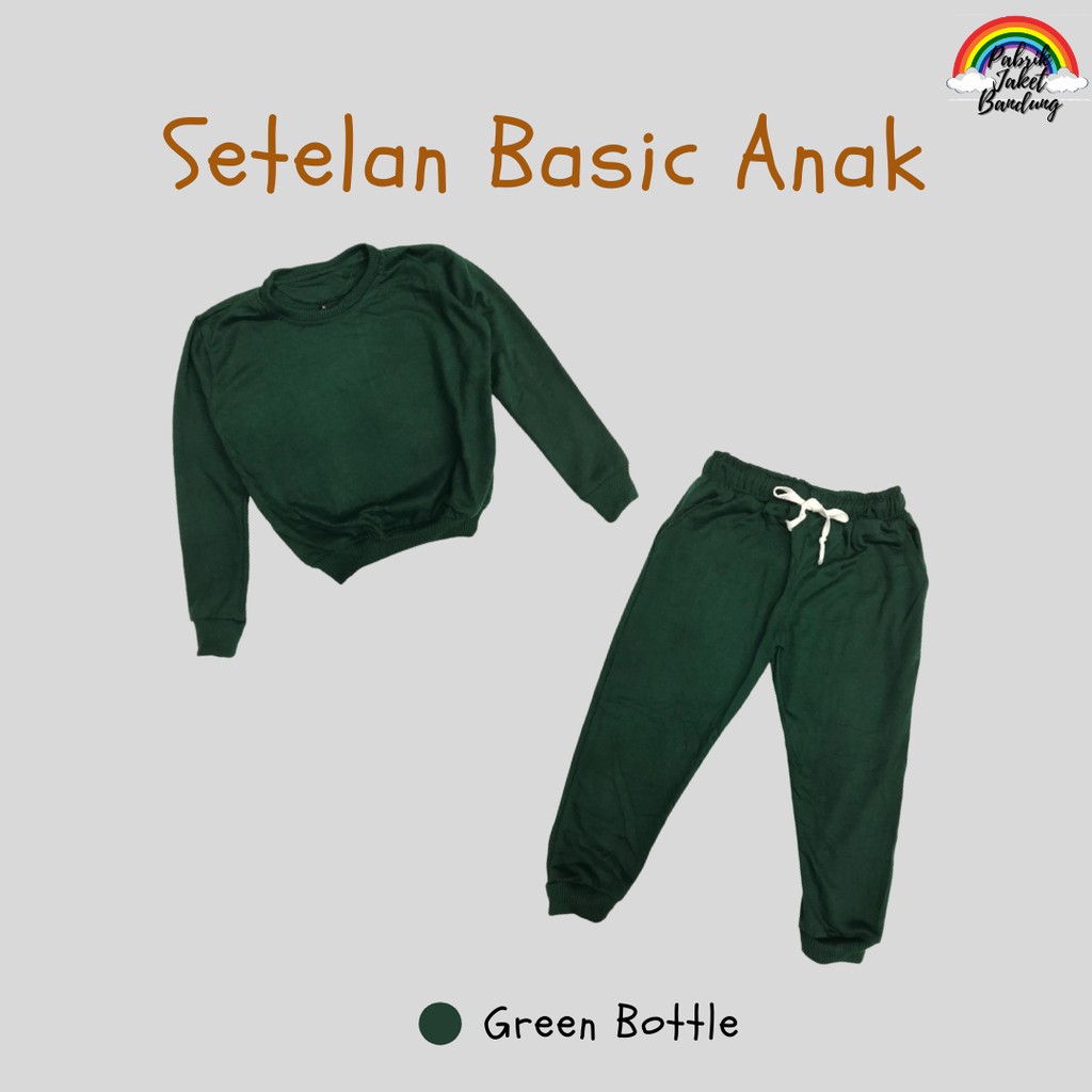 Setelan Basic+Celana JogerAnak II Celana Joger Anak + sweater Basic