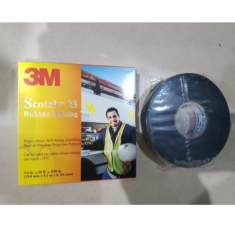 

ORIGINAL 3M Isolasi Listrik Scotch 23 Rubber Splicing Tape