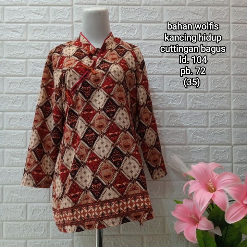 PRELOVED BAJU BATIK WANITA / (PART 1) / PL ATASAN BATIK WANITA / BAJU BEKAS-44