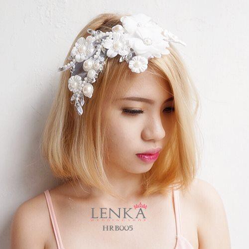 LENKA Hairpiece Aksesoris Wedding Crown Hiasan Rambut Pengantin Pesta HRB005