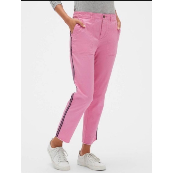 GAP Girlyfriends Khakis - With Taw Hem Stripe Women long Pants Celana Panjang Chino Wanita Original Branded