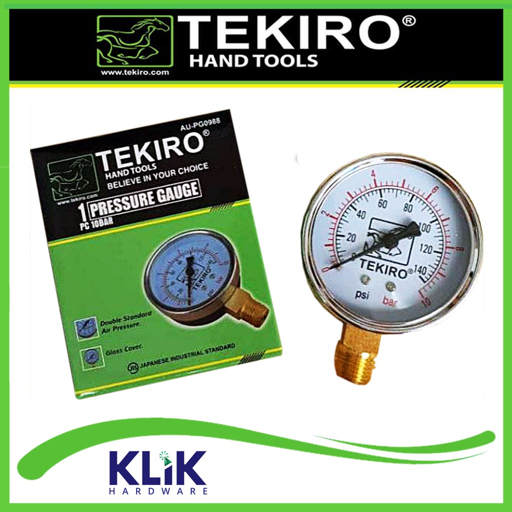 Tekiro Pressure Gauge Manometer 2.5 Inch - Alat Pengukur Tekanan