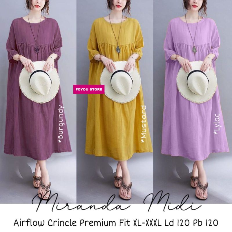 Miranda Midi Dress Foyou store