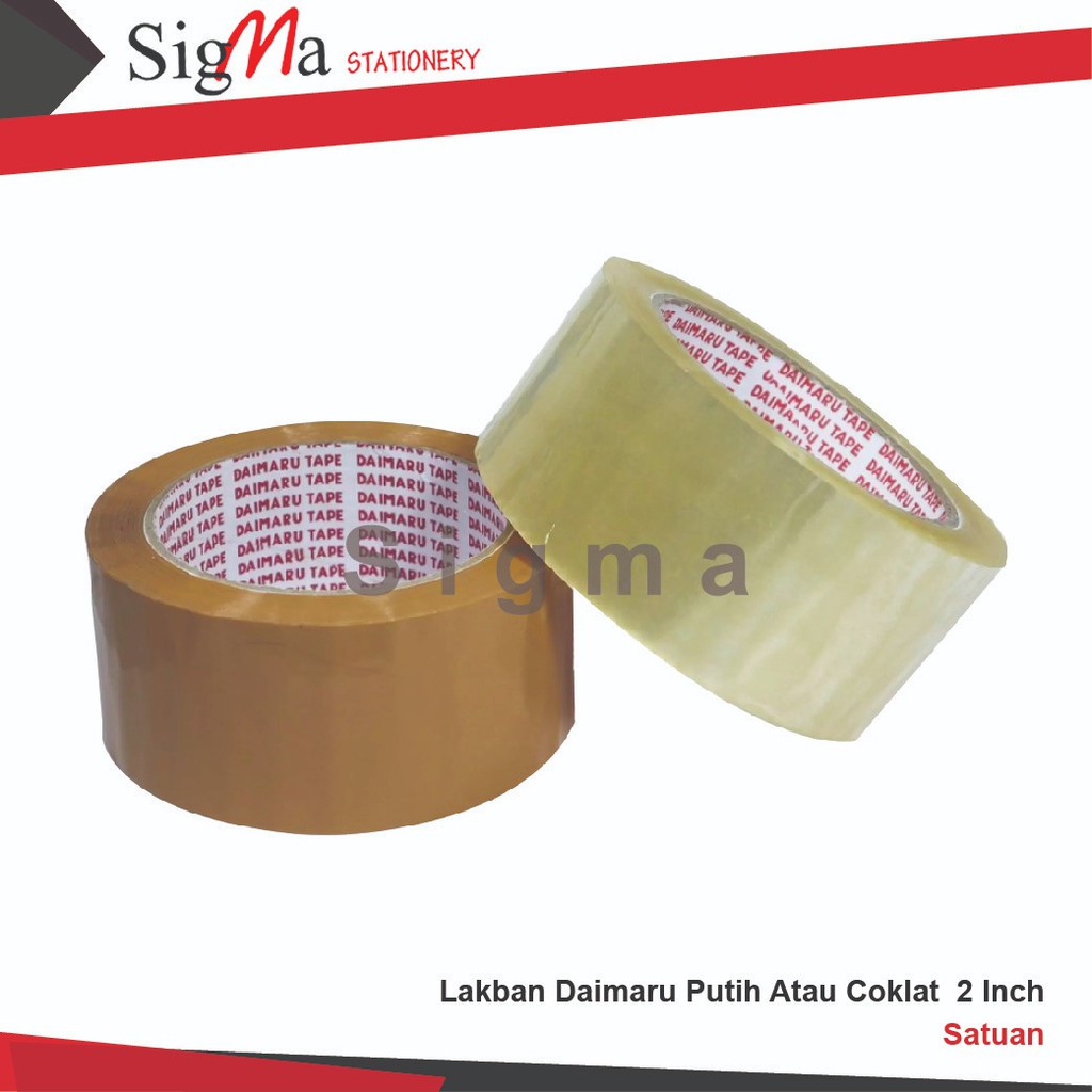 

Lakban DAIMARU Bening Coklat 2 Inchi (Pcs)