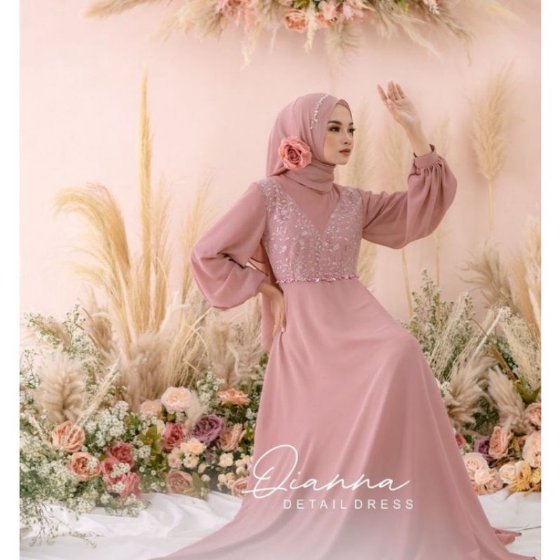 Qiana-Gaun muslimah/dress terbaru