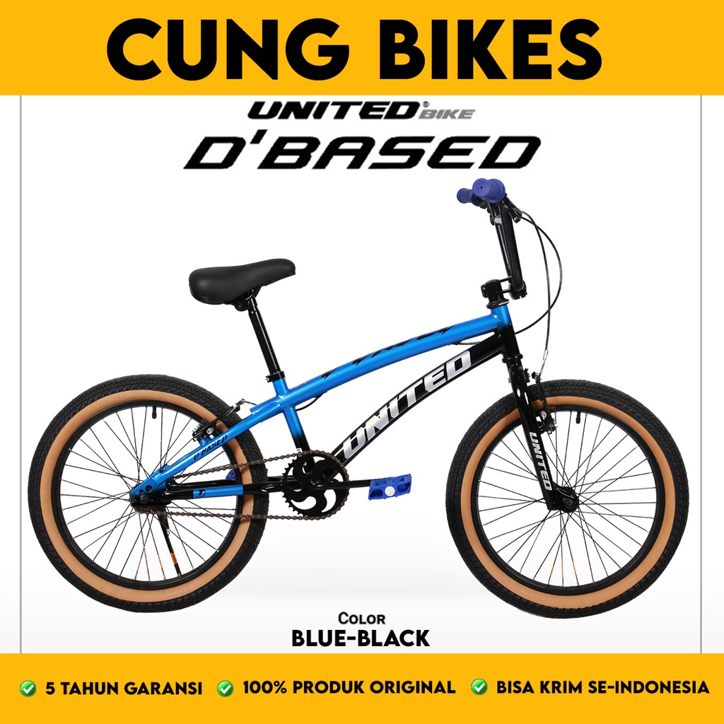 SEPEDA ANAK LAKI BMX UNITED DBASED 20 INCH GARANSI 5 TAHUN