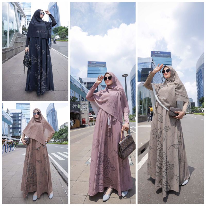 ALQIBLAT SYARI NEW COLLECTION SYARI GAMIS ABAYA TERBARU ORIGINAL