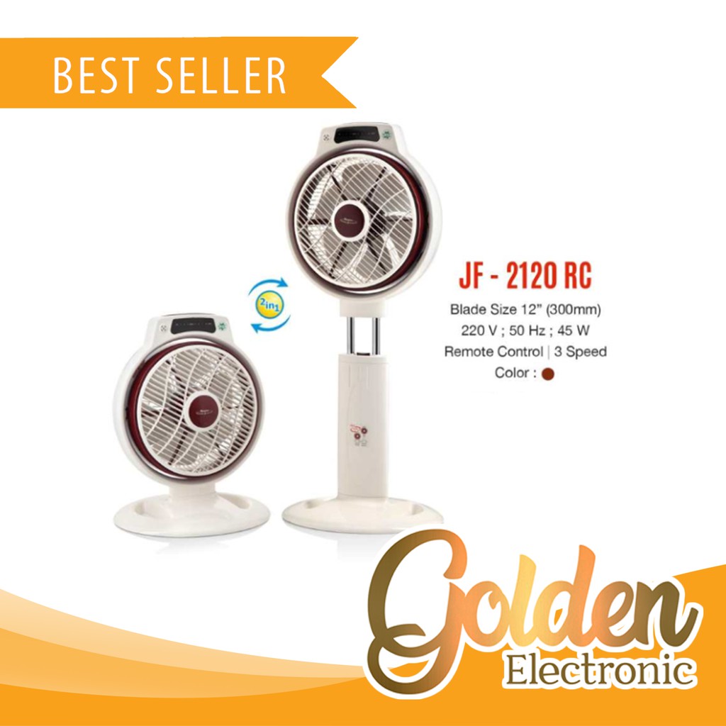 Maspion JF-2120RC Box Fan 2in1 Remote Termurah di Surabaya JF-2120 RC