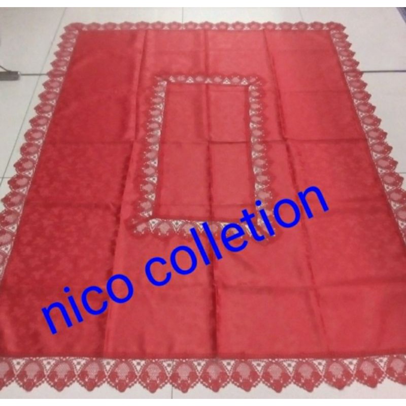 taplak meja makan 6kursi