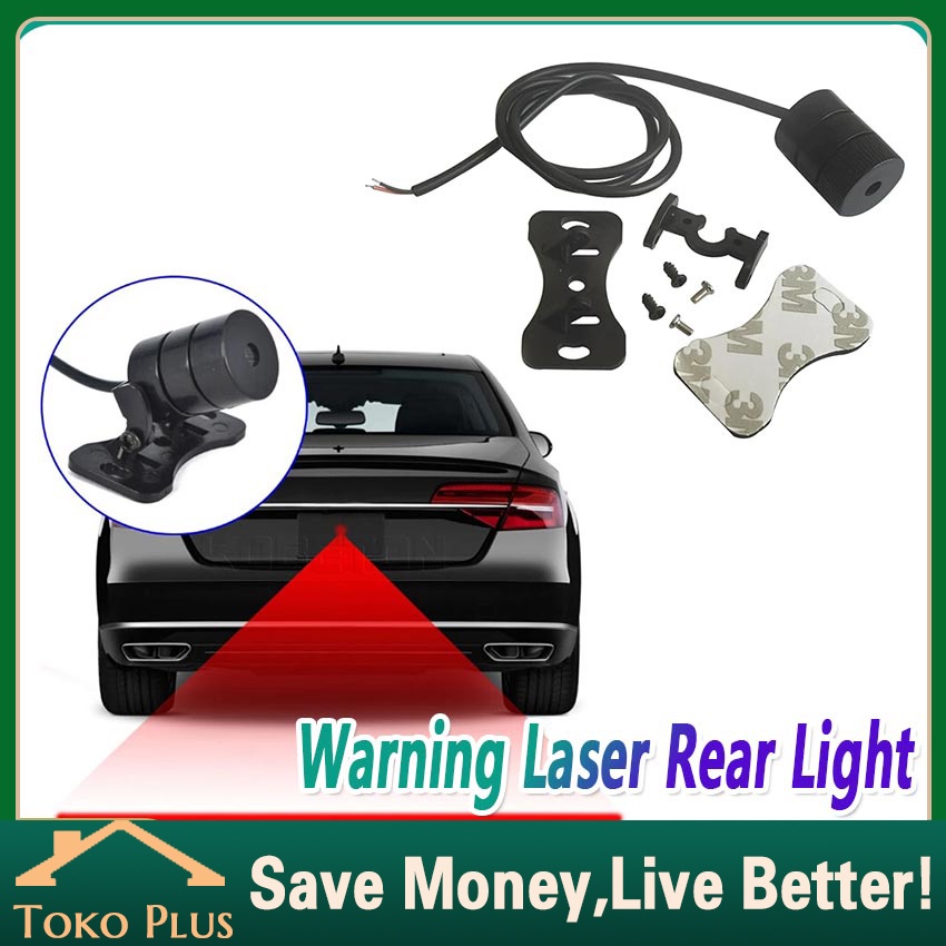 Baru Laser Fog Lamp Lampu Kabut Belakang Mobil Lampu Rem Motor Anti Tabrakan Car Laser Fog Light