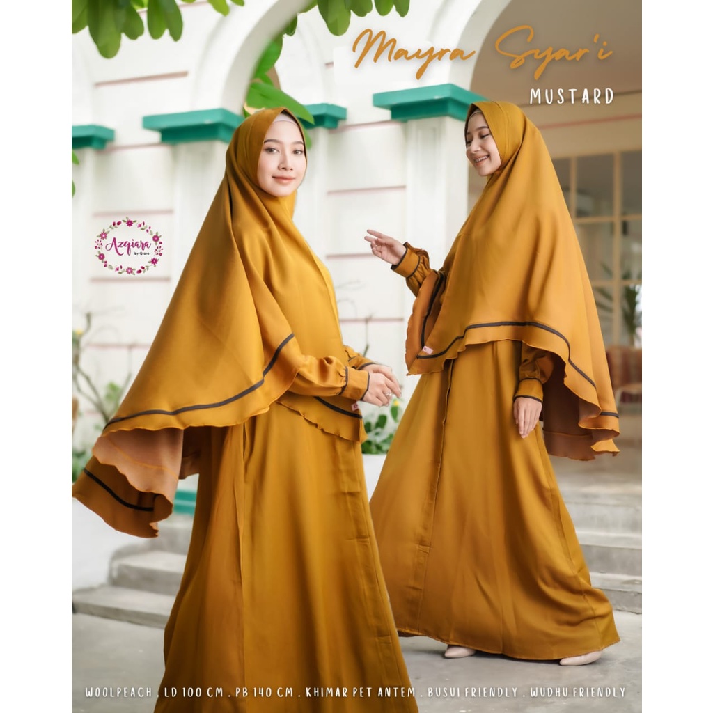 MAYRA SYARI gamis muslim wanita original produk by qiara