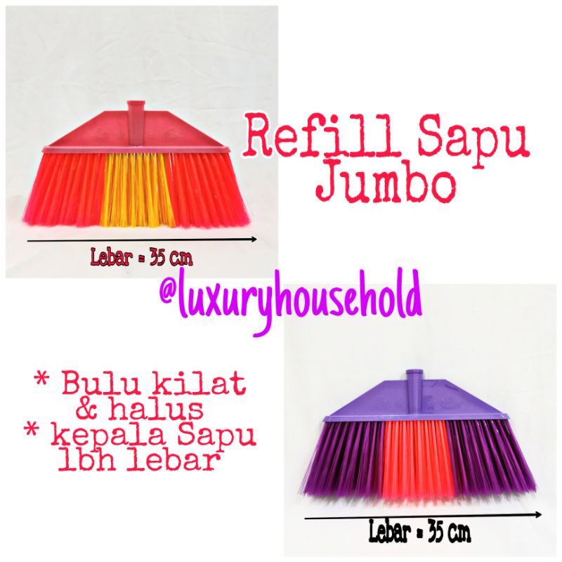 Refill Sapu Lebar  Bossy Indostar/sapu nilon/Refill sapu Jumbo/sapu senar