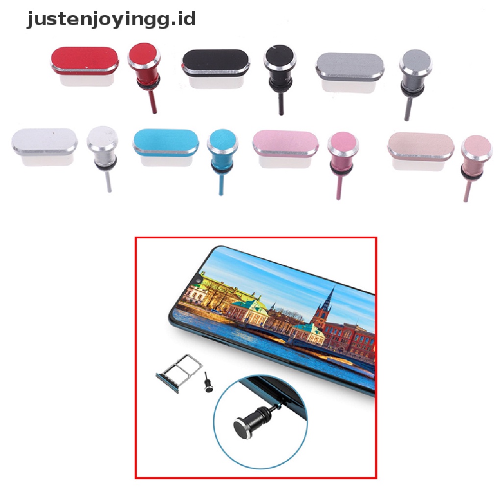 // justenjoyingg.id // Type C Phone Charging Port 3.5mm Earphone Card USB Dust Plug For Samsung Huawei ~