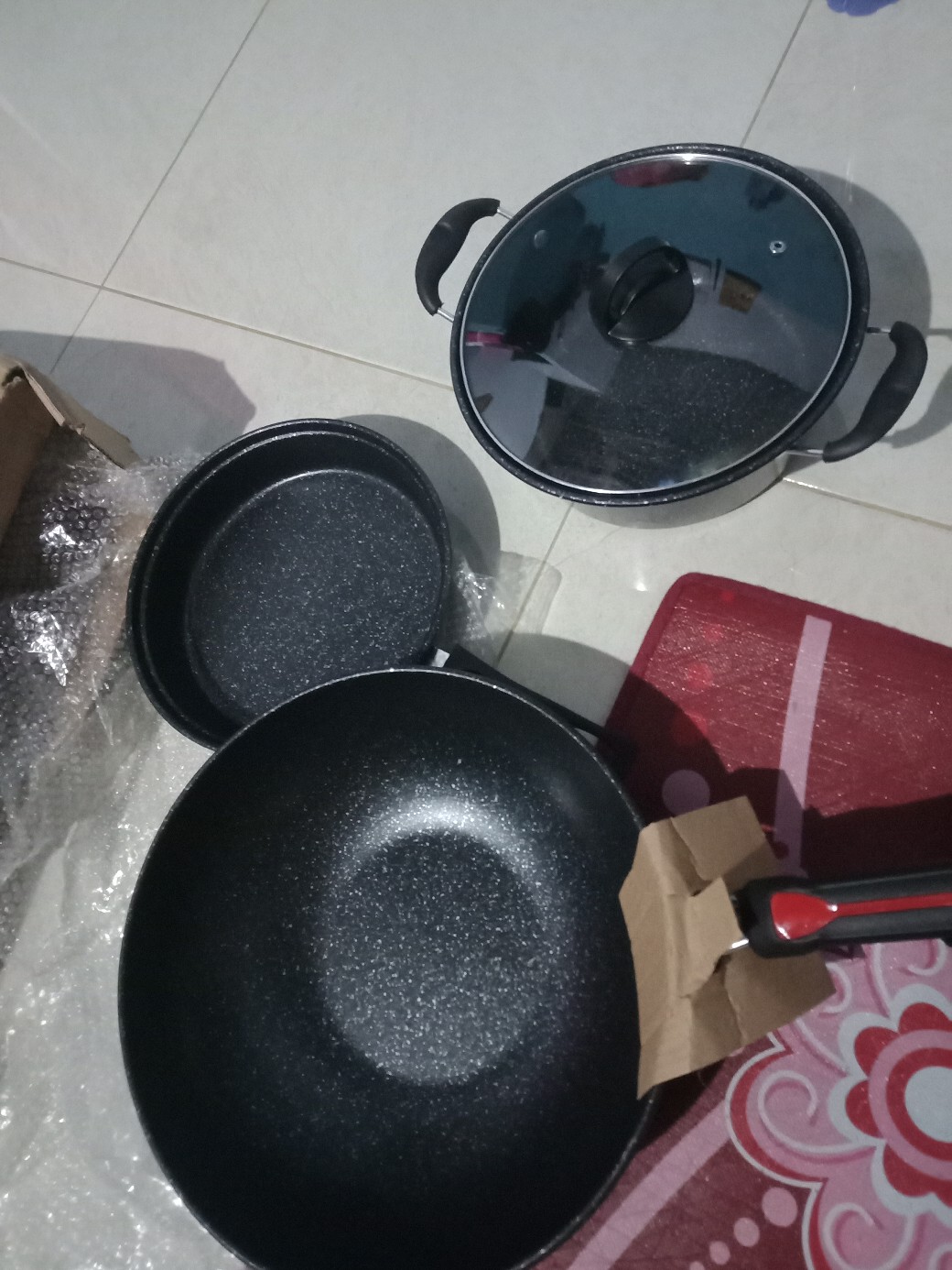 Gm Bear Panci Teflon Set 3 Pcs 1382-panci Teflon Set