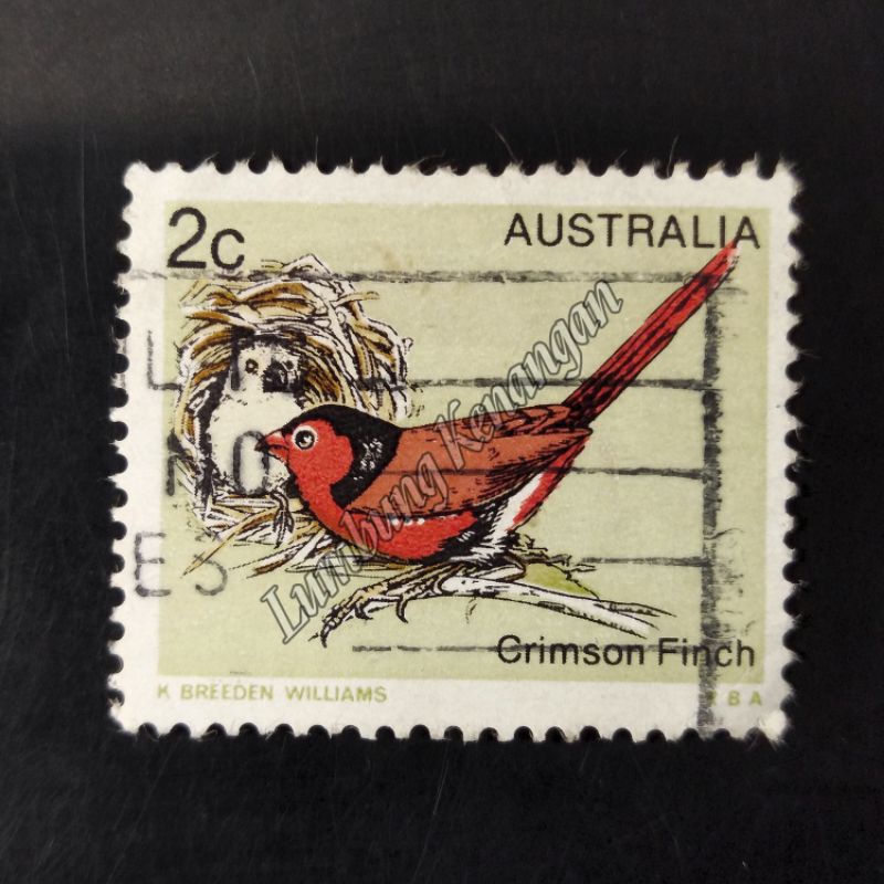 

Perangko Australia 2c Crimson finch Tahun 1979