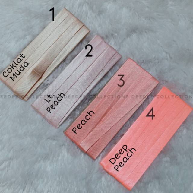 PART 1 BISBAN POLOS SATIN . Min Order 5pcs . Bisban Polos/Kosong Bahan Satin.