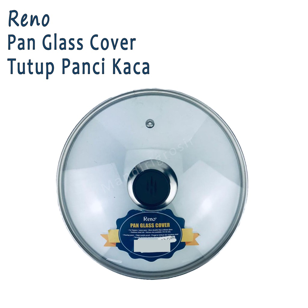 Pan Glass Cover *Reno * Tutup Panci Kaca * 24cm