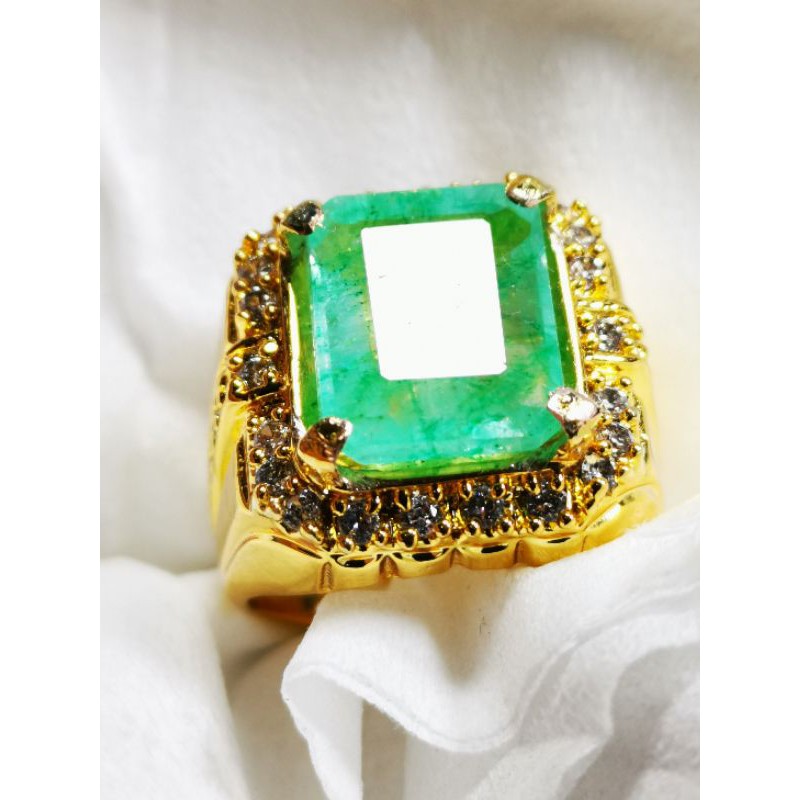 Batu permata natural green zamrud colombia minor