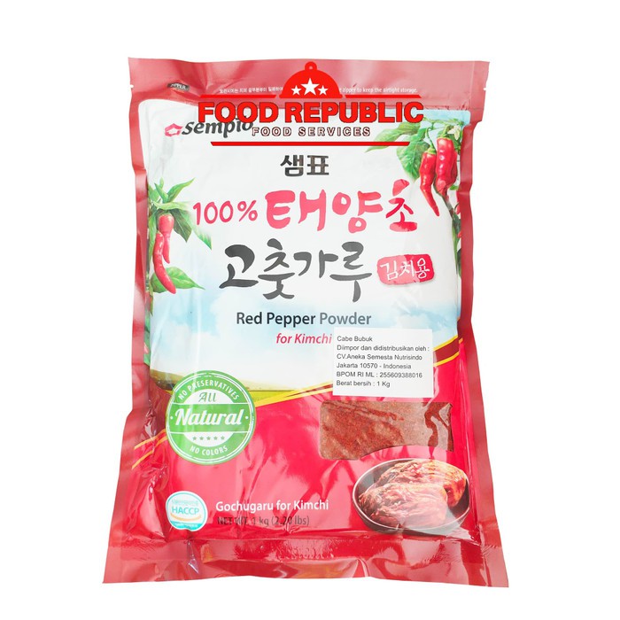 

GOCHUGARU KASAR KOREA REPACK 100 GR BUBUK CABE KOREA SEMPIO KIMCHI