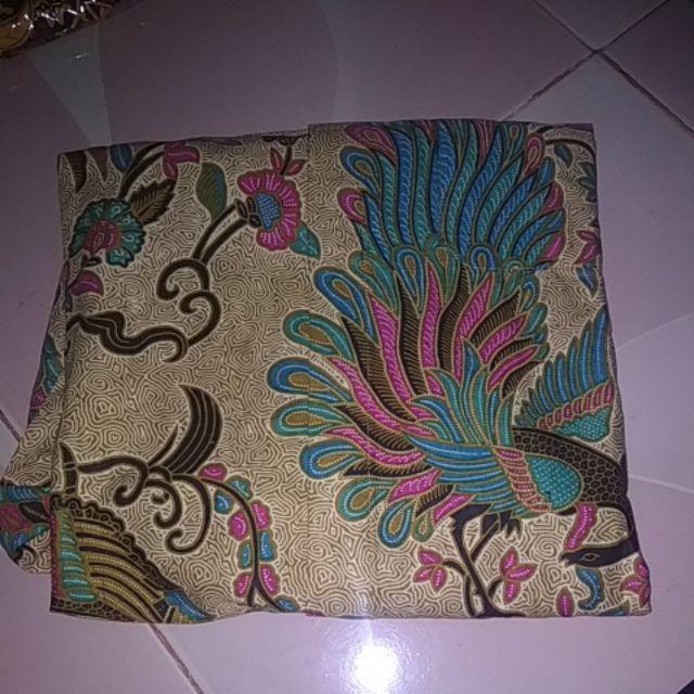 Kemeja Batik Lengan Panjang 021  Hem Batik Murah Seno Sogan Bakung Padi Manggar 54