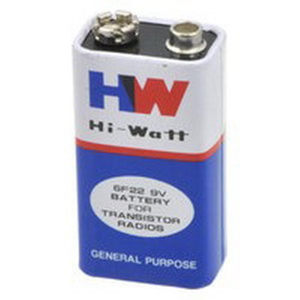 Baterai Kotak 9v HW Batere Hi Watt 1604E 6F22 Batre Battery Arduino