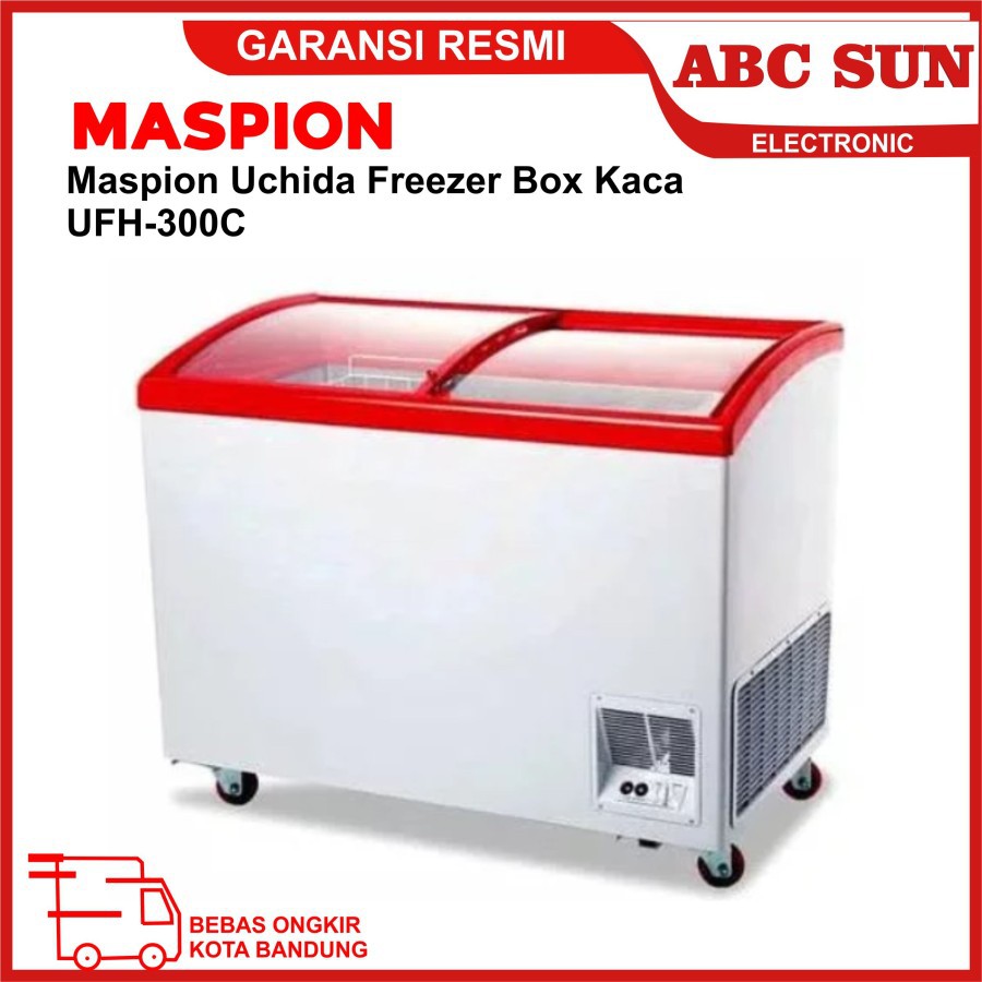 Maspion UFH300C Uchida Freezer Box Kaca Khusus Bandung