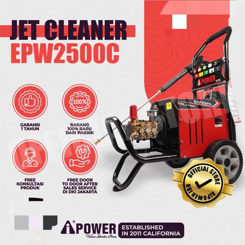#JET #CLEANER #ELECTRIC #PRESSURE #WASHER #AIPOWER #TYPE #EPW #2500C #THREE #PHASE #SEMPROTAN #MESIN
