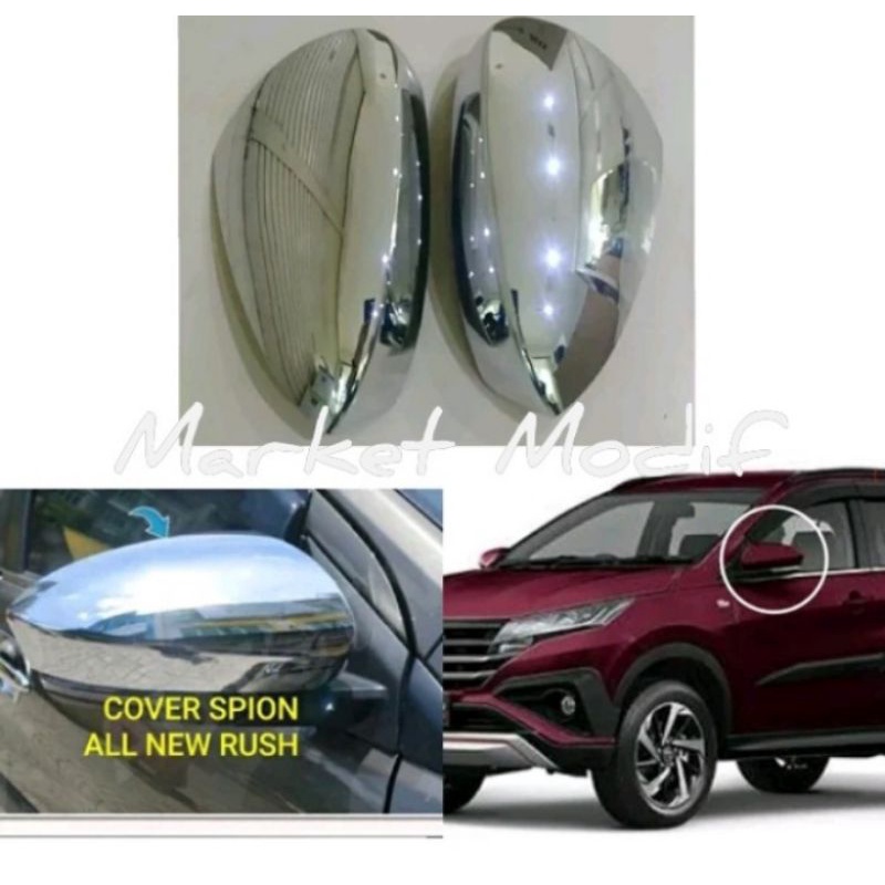 COVER SPION CHROME ALL NEW RUSH TERIOS 2018-2021
