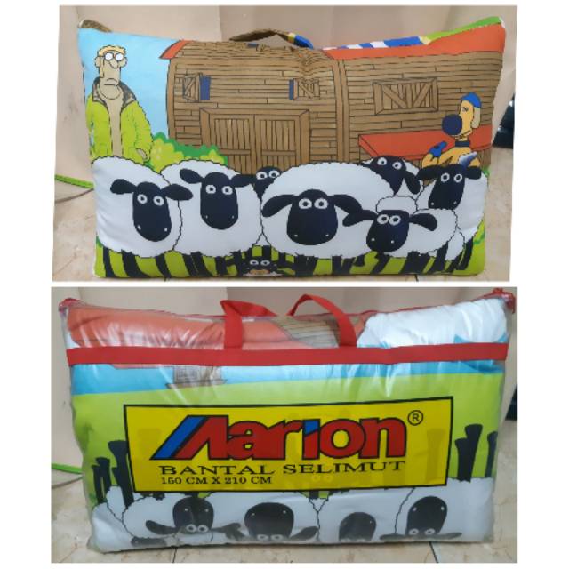 Balmut - Bantal Shaun the Sheep - Balmut karakter - Selimut anak