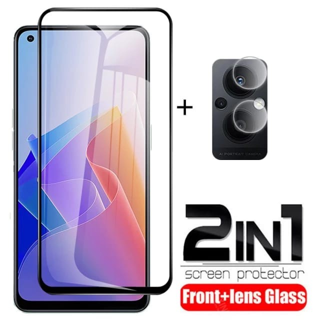 OPPO RENO 7 5G 4G RENO7 Z 7Z 5G TEMPERED GLASS 2IN1 FULL LAYAR &amp; KAMERA