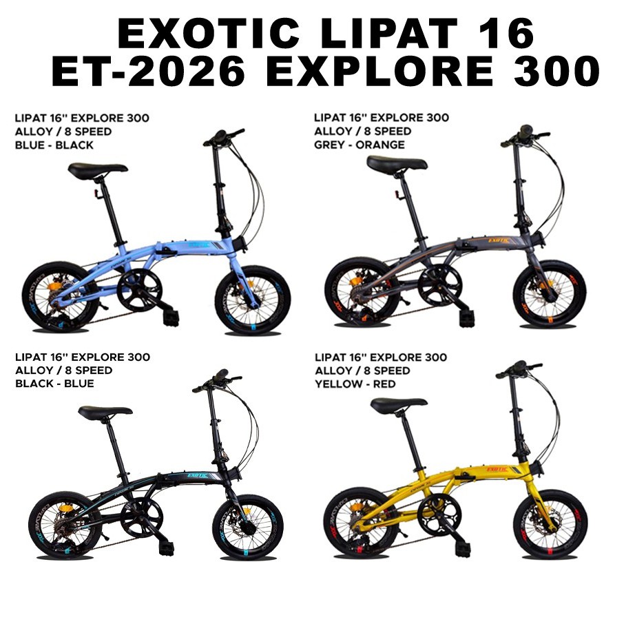 Mutiara Sepeda - Sepeda Lipat 16 Exotic 2026 Explore 300