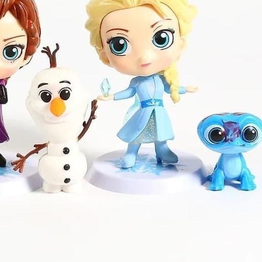 ✵ FIGURE FROZEN 2 CHIBI ELSA ANNA OLAF ISI 4PCS ❁