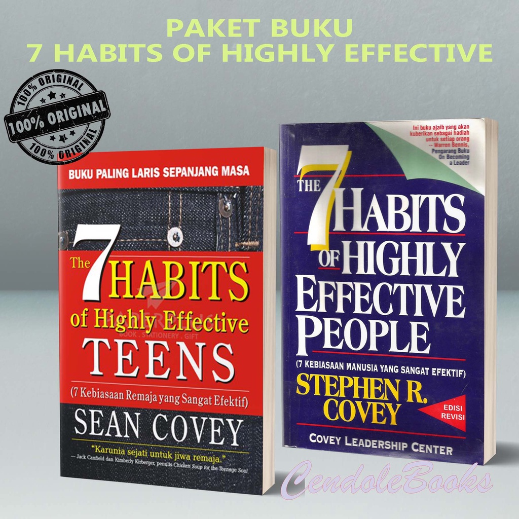 Jual Paket Buku 7 Habits Of Highly Effective Isi 2 Buku Indonesia ...