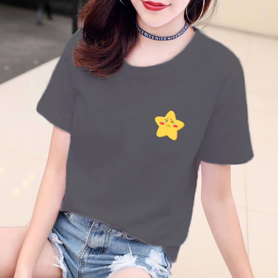 YOURSTYLE1119 - KAOS SAD STAR BAJU KAOS WANITA DISTRO UNISEX OVERSIZE JUMBO KEKINIAN TERLARIS